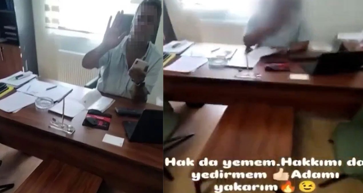 isten cikarilan kadin amirinin uzerine kaynar su dokup o anlari kayda aldi t4ZIUl6J